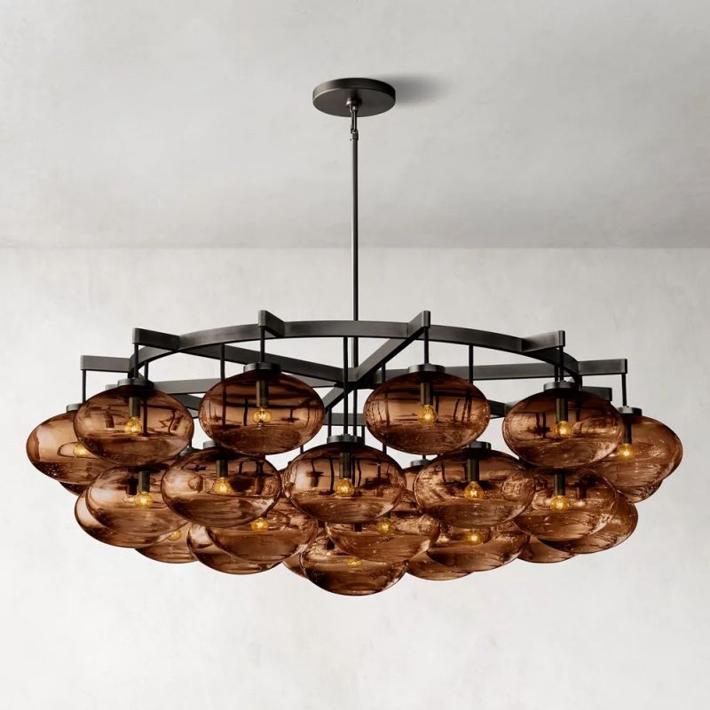 Cabrette Round Chandelier 60"-MEET LIGHTING