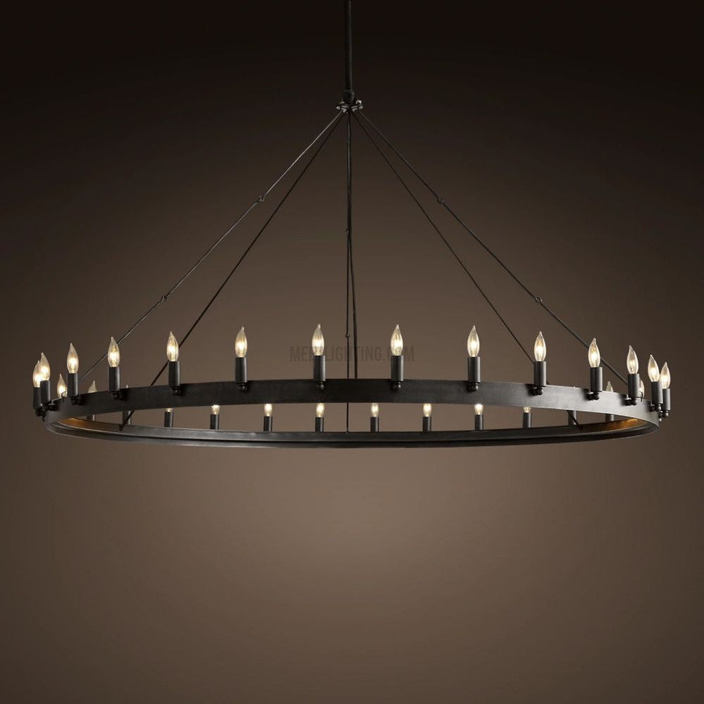 Camino Vintage Candelabra Round Chandelier 73" 63" 50" 38" 26"-MEET LIGHTING