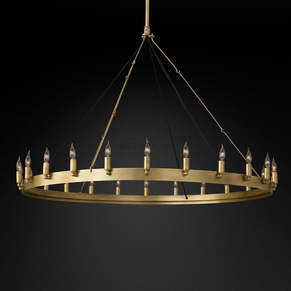 Camino Vintage Candelabra Round Chandelier 73" 63" 50" 38" 26"-MEET LIGHTING