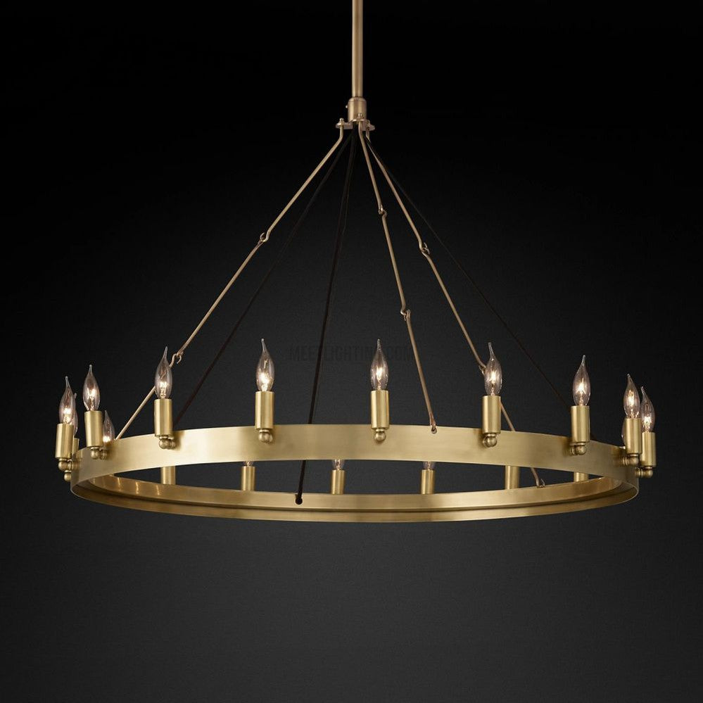 Camino Vintage Candelabra Round Chandelier 73" 63" 50" 38" 26"-MEET LIGHTING