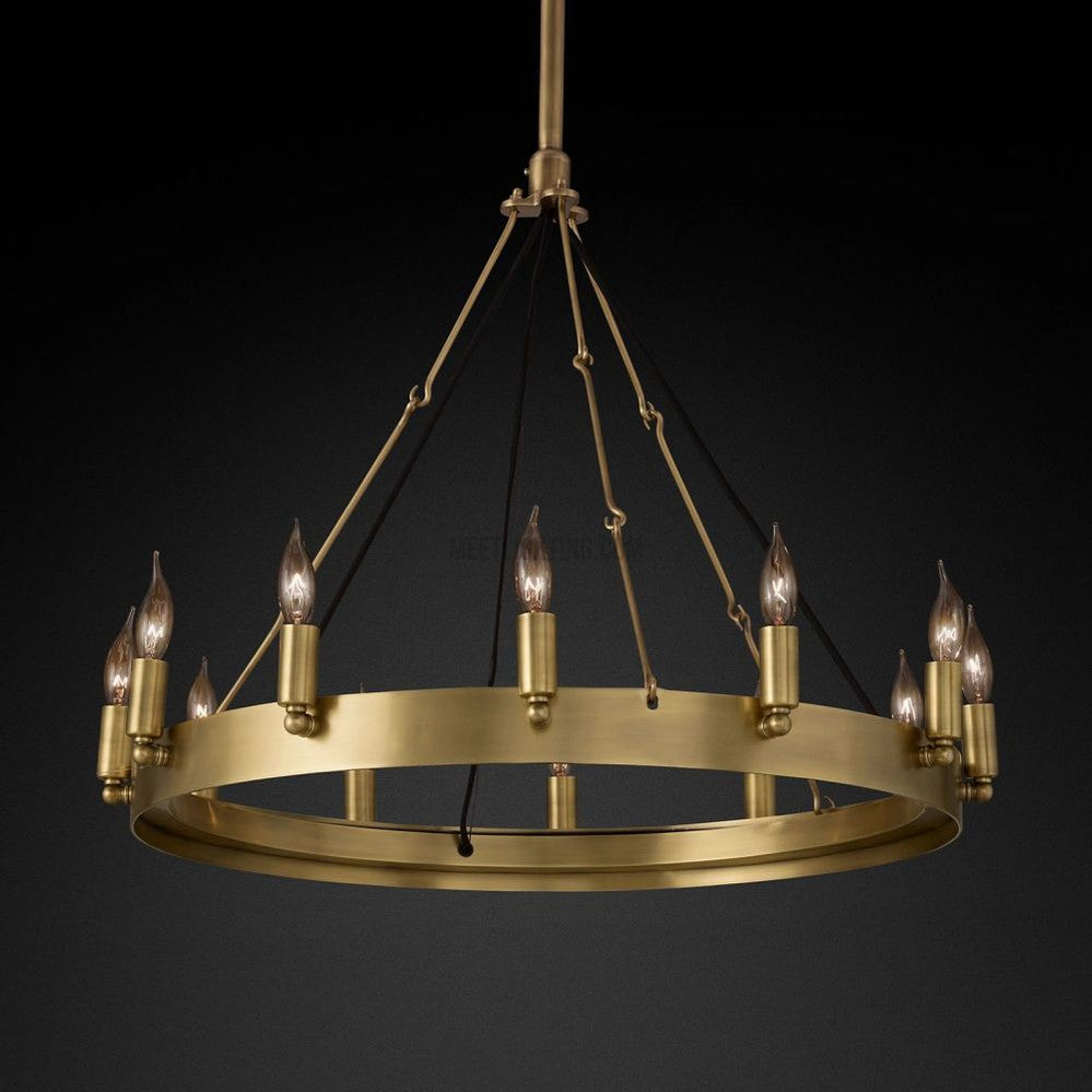 Camino Vintage Candelabra Round Chandelier 73" 63" 50" 38" 26"-MEET LIGHTING