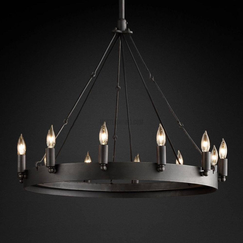 Camino Vintage Candelabra Round Chandelier 73" 63" 50" 38" 26"-MEET LIGHTING