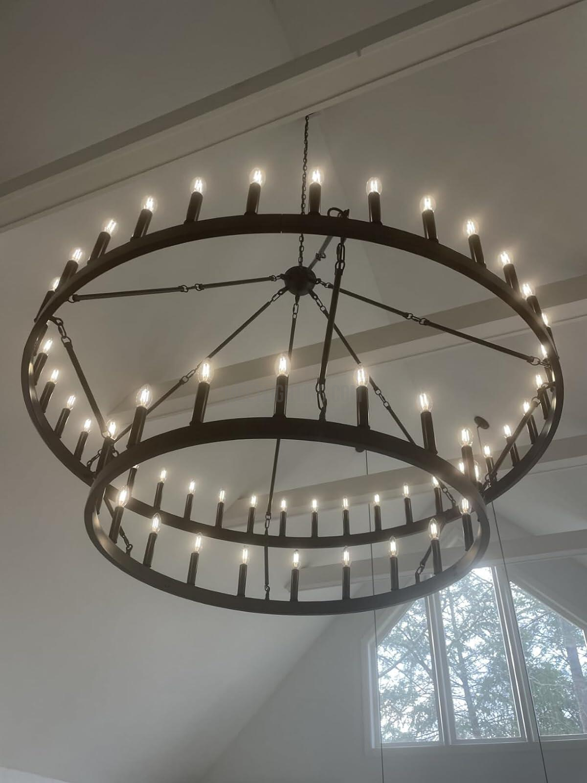 Camino Vintage Filament 2-tier Chandelier-MEET LIGHTING