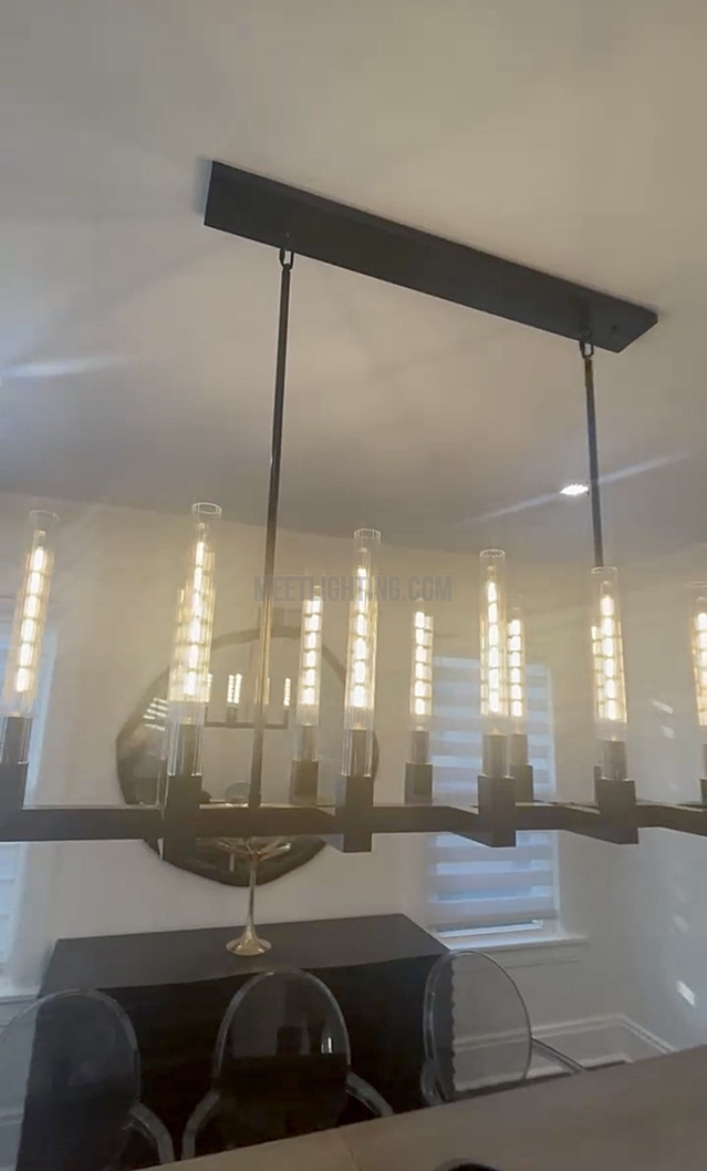 Cannele Linear Chandelier 55"-MEET LIGHTING