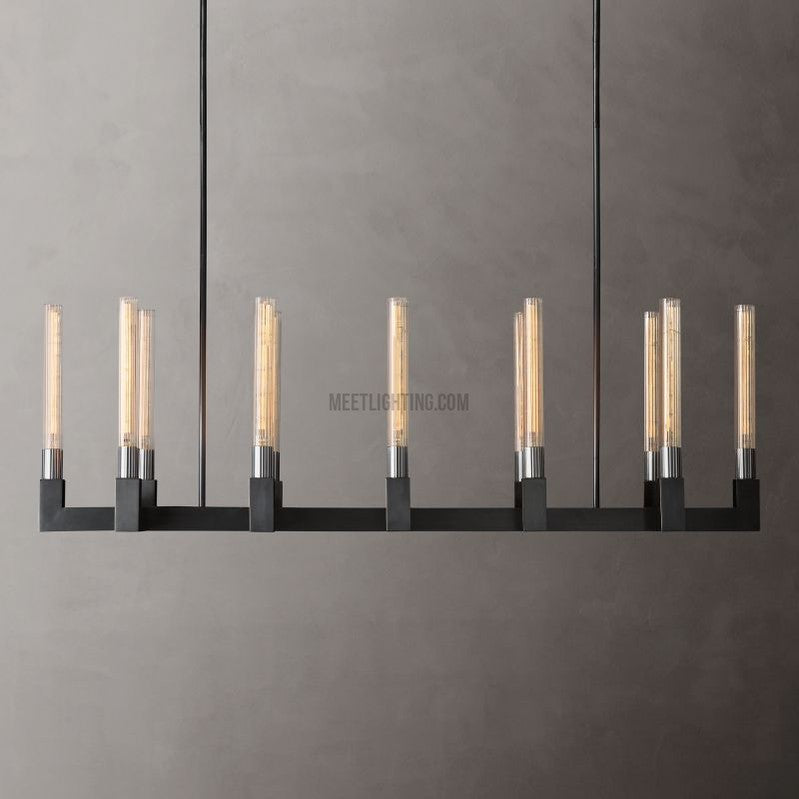 Cannele Linear Chandelier 55"-MEET LIGHTING