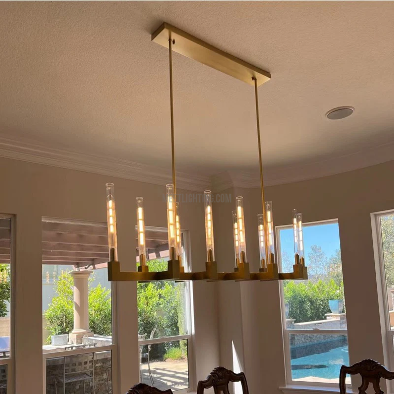 Cannele Linear Chandelier 55"-MEET LIGHTING