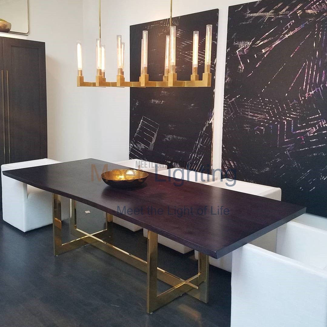 Cannele Linear Chandelier 55"-MEET LIGHTING