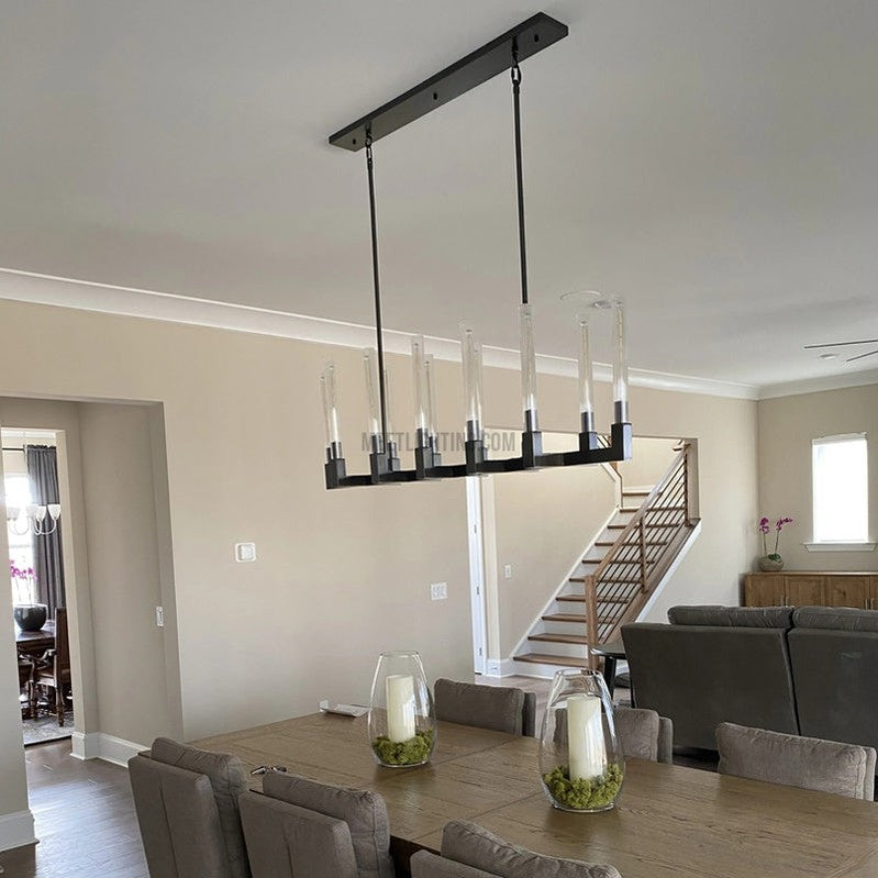 Cannele Linear Chandelier 55"-MEET LIGHTING