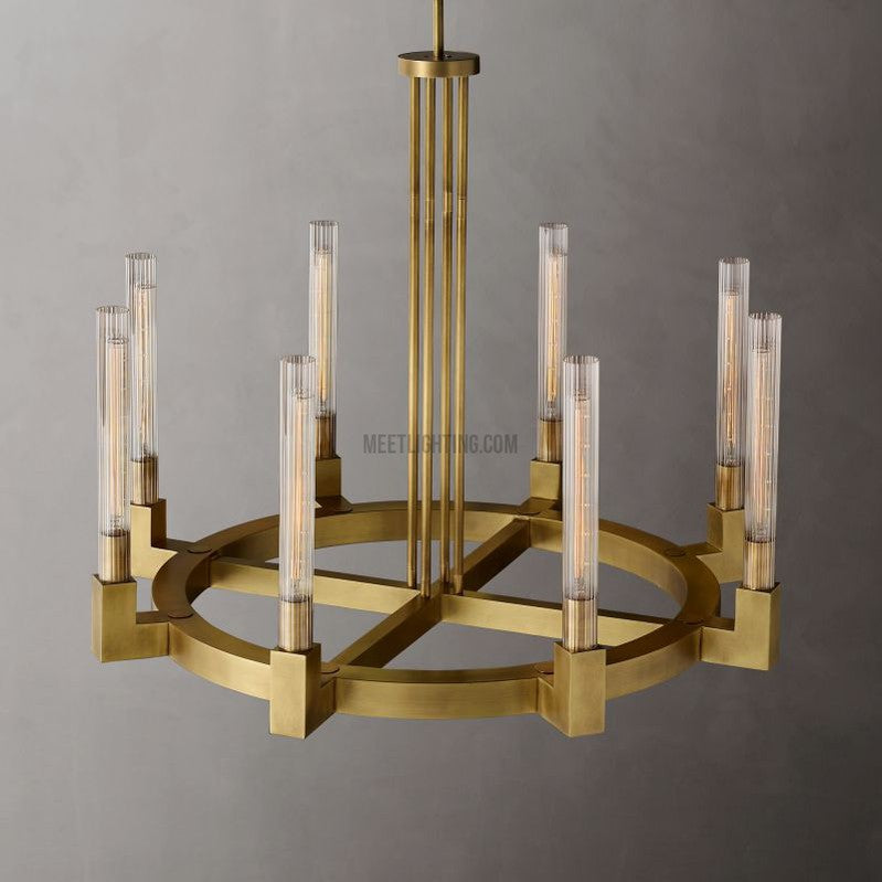 Cannele Round Chandelier 36"-MEET LIGHTING