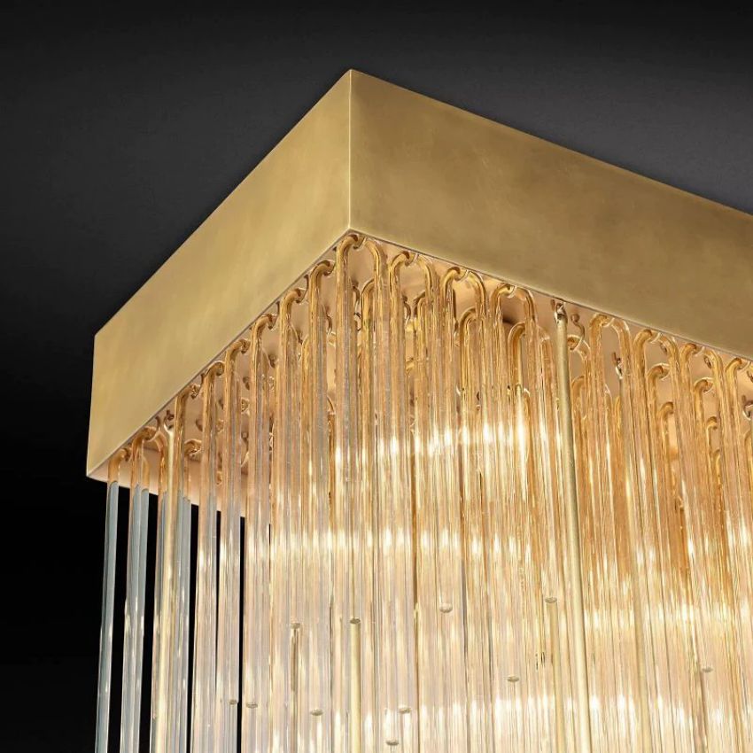 Casocada Rectangular Chandelier 54"