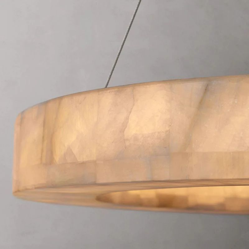 Rivage Calcite Round Chandelier 31"40"60"