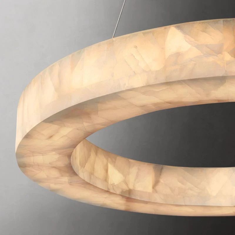Rivage Calcite Round Chandelier 31"40"60"