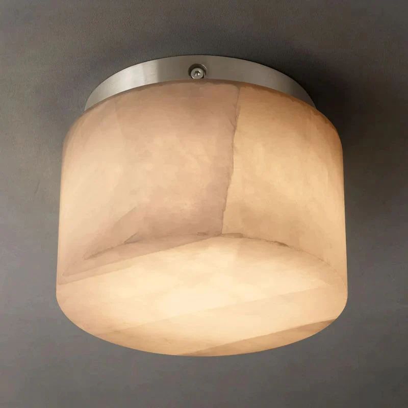 Rivage Calcite Round Flushmount 6"10"14"