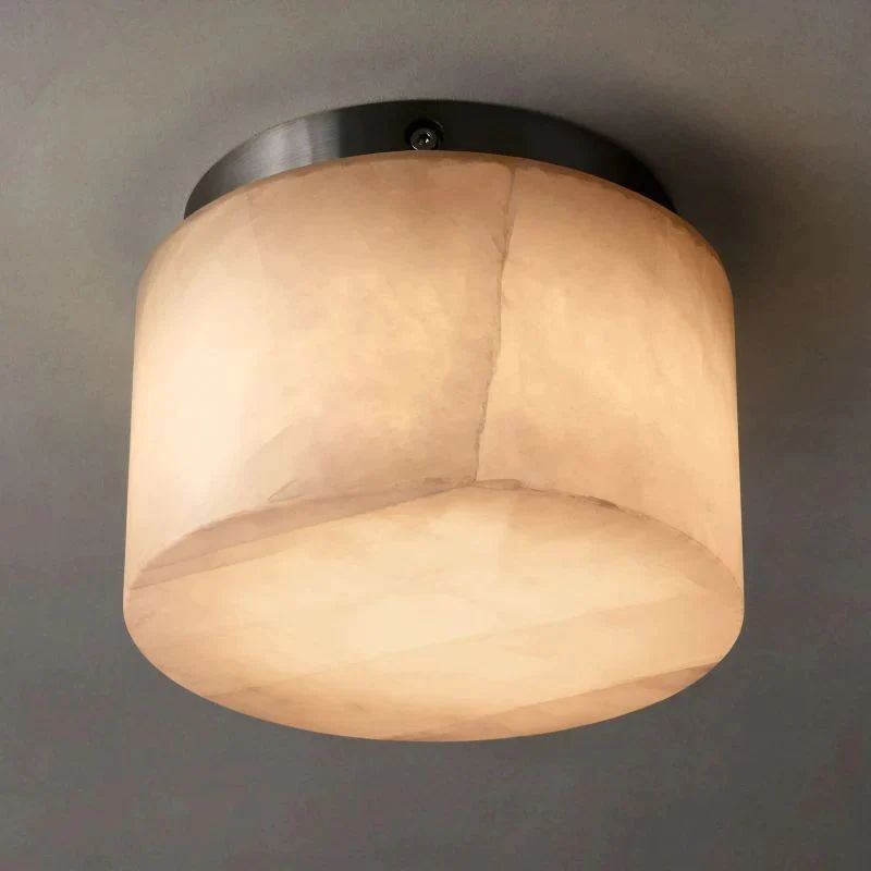 Rivage Calcite Round Flushmount 6"10"14"