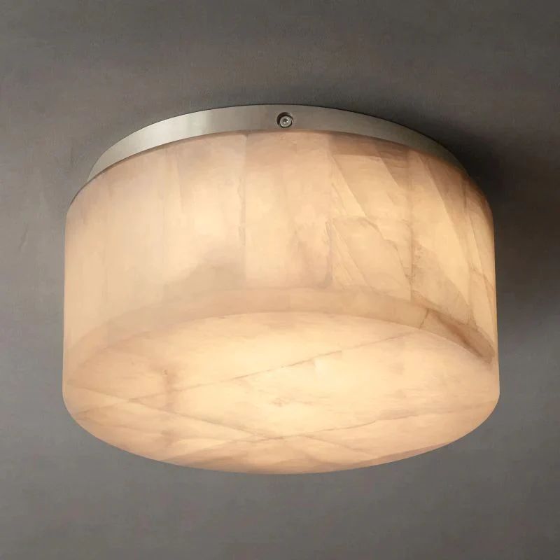 Rivage Calcite Round Flushmount 6"10"14"