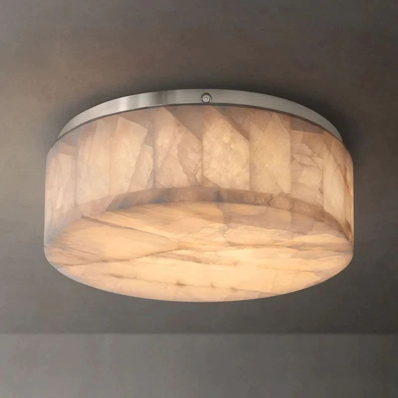 Rivage Calcite Round Flushmount 6"10"14"