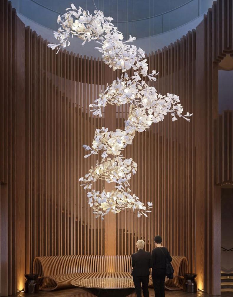 Ceramic Branch Chandelier-MEET LIGHTING