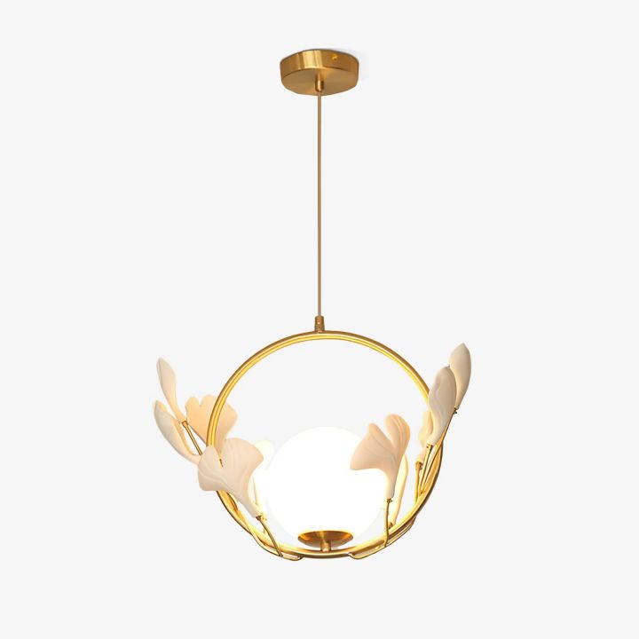 Ceramic Gingko Pendant Lamp-Meet Lighting