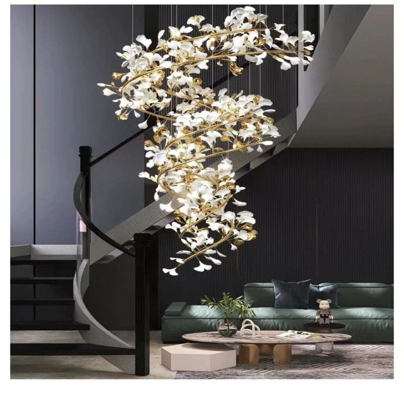 Ceramic Ginkgo Modern Chandelier-MEET LIGHTING