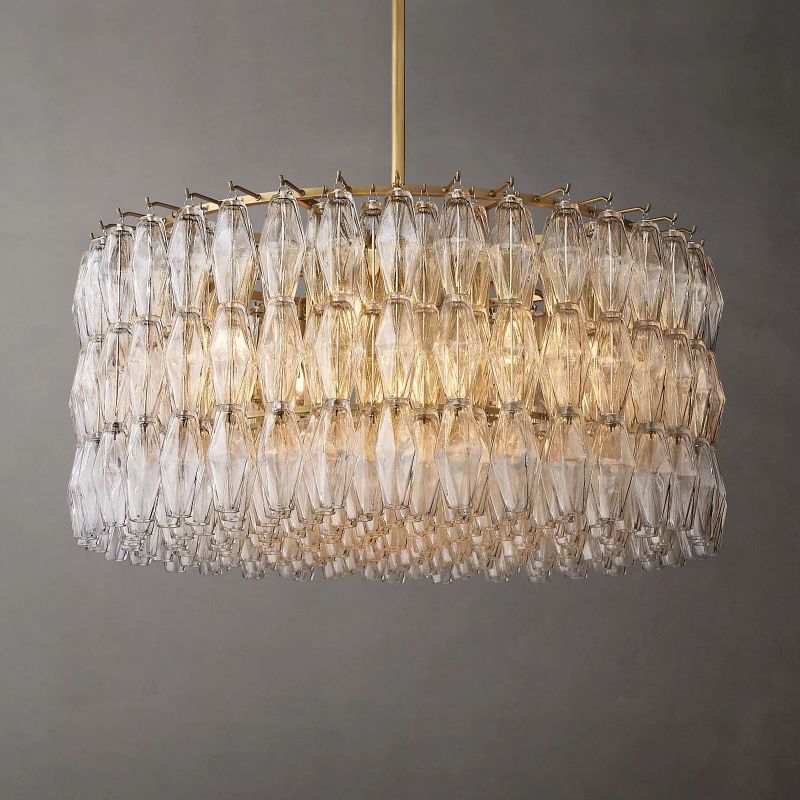 Chiaray Glass Round Chandelier 37"