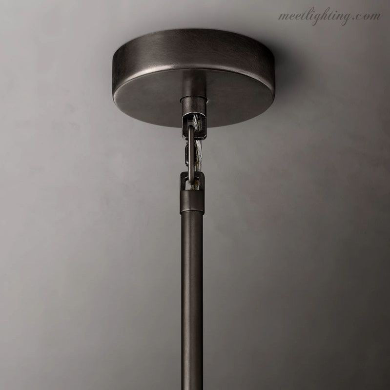Chara Glass Square Chandelier 32"-MEET LIGHTING