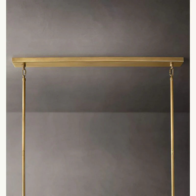 Chiaray Glass Tiered Rectangular Chandelier 74"