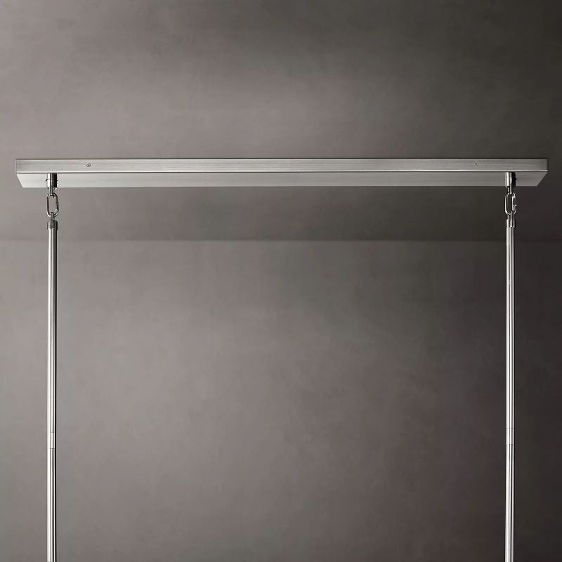 Chiaray Glass Tiered Rectangular Chandelier 74"