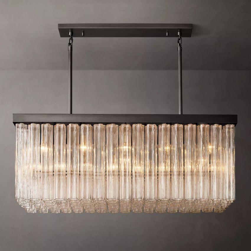 Chelo Rectangle Chandelier-MEET LIGHTING