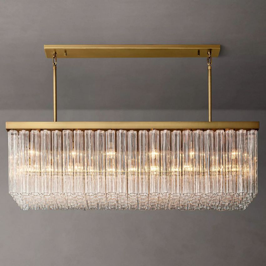 Chelo Rectangle Chandelier-MEET LIGHTING