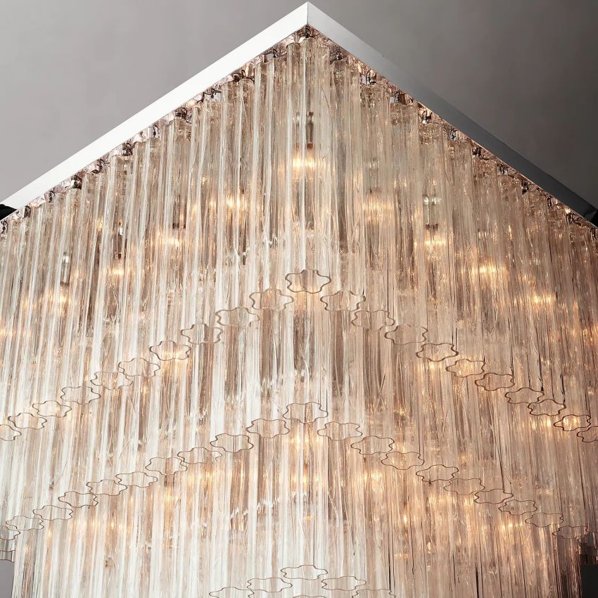 Chelo Square Chandelier 45"-MEET LIGHTING