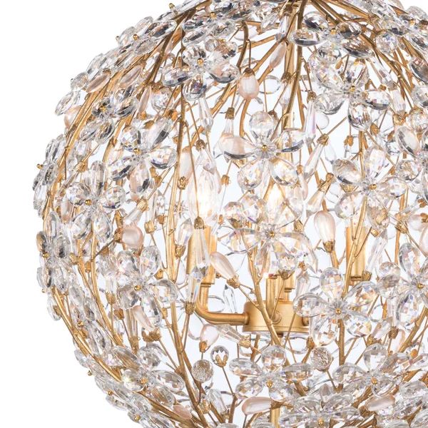 Cherish 6 Lights Spherical Chandelier 20"D-MEET LIGHTING