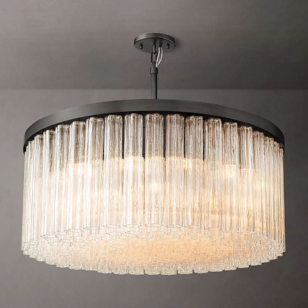 Clele Round Chandelier 48"-MEET LIGHTING