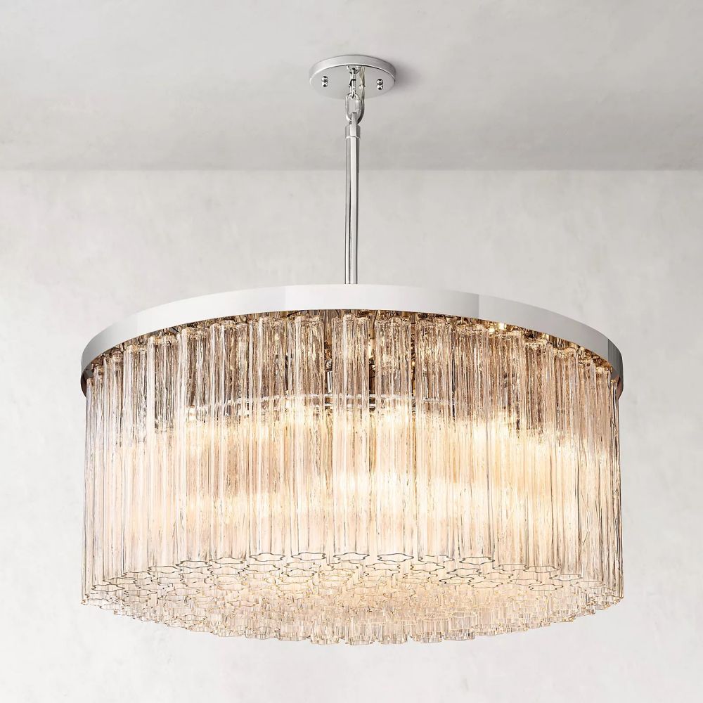 Clele Round Chandelier 48"-MEET LIGHTING