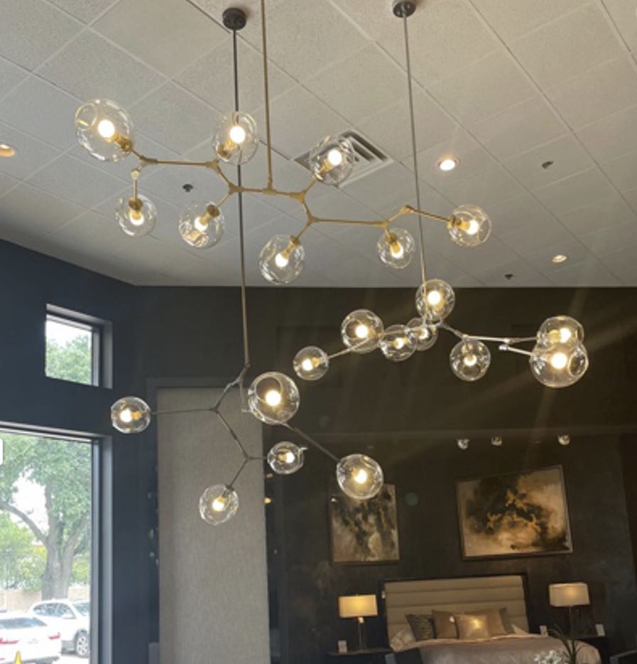 Covington Horizontal Globe Branching Bubble Chandelier-MEET LIGHTING