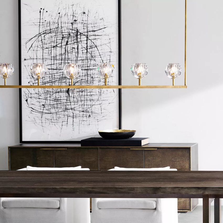 Boule Linear Chandelier-MEET LIGHTING