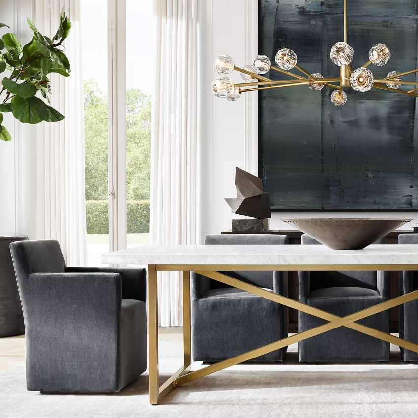 Boule Round Chandelier-MEET LIGHTING
