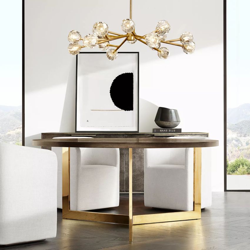 Boule Round Chandelier-MEET LIGHTING