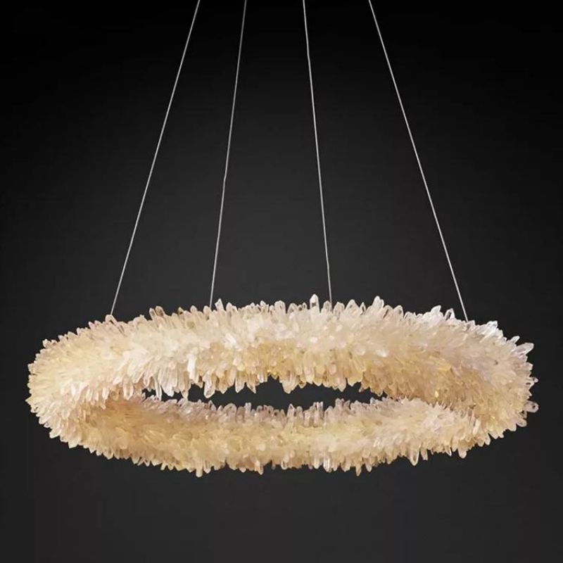 Vosa Crystal Halo Chandelier-MEET LIGHTING
