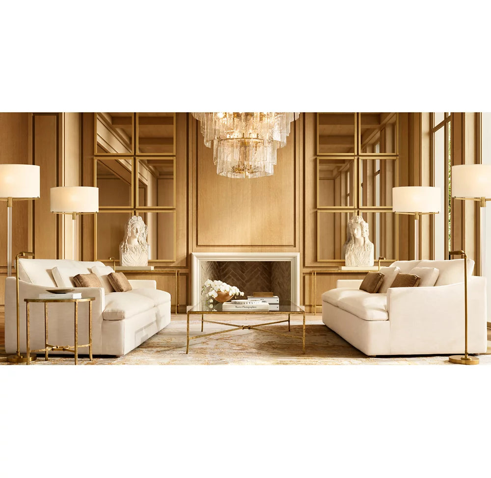 Lattic Clear Glass Tiered Round Chandelier 36"-MEET LIGHTING