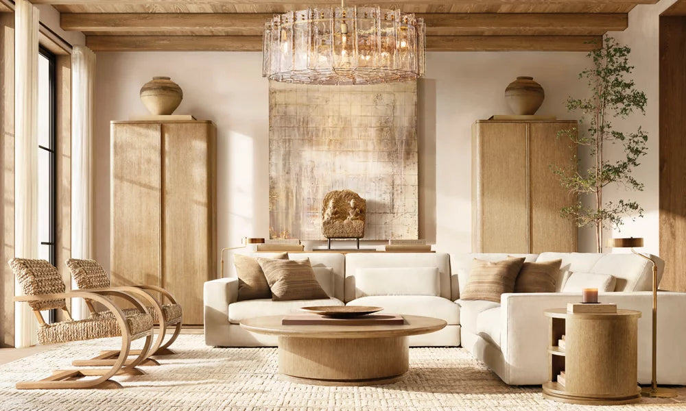 Lattic Clear Glass Round Chandelier 60"-MEET LIGHTING