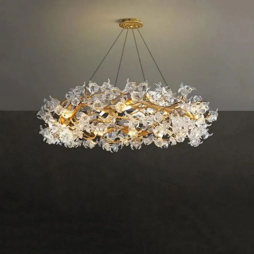 Datura Flower Modern Dining Branch Chandelier-MEET LIGHTING