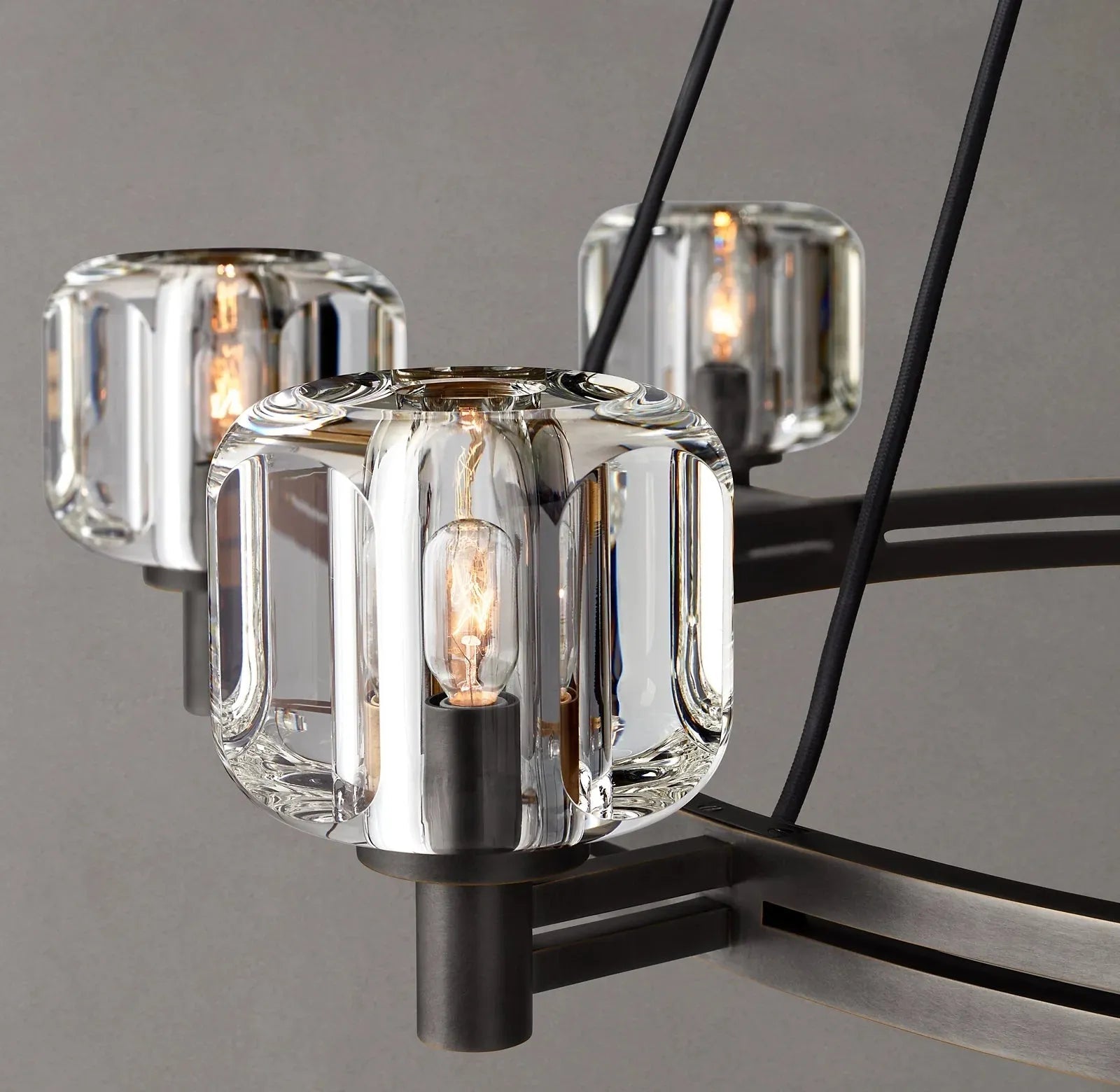 Demart Double Round Chandelier 48"-MEET LIGHTING