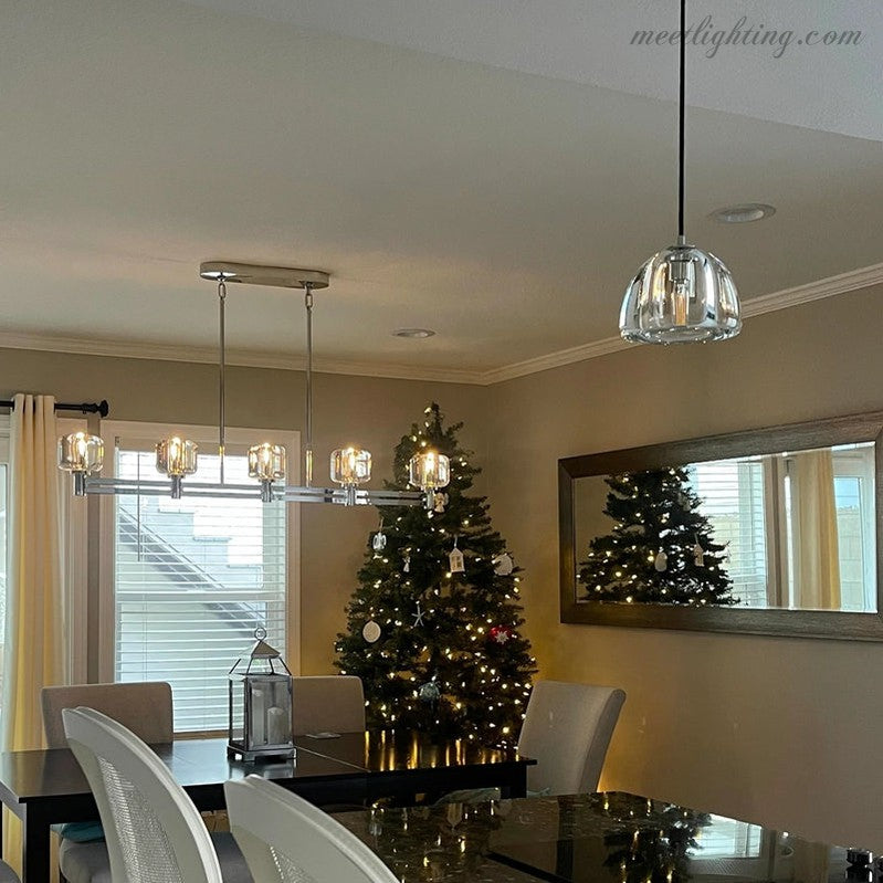 Demart Linear Chandelier 54" for Living Room, Bedroom, Dining Table-MEET LIGHTING