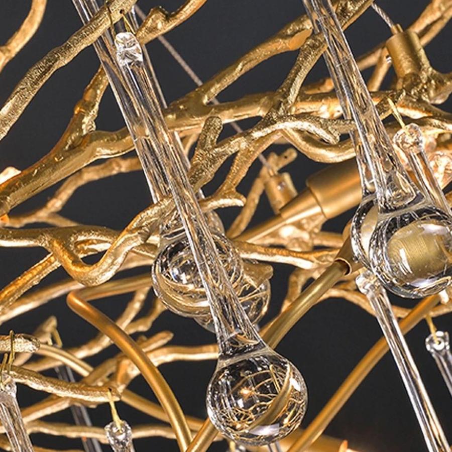Doris Branch Crystal Chandelier Light-MEET LIGHTING
