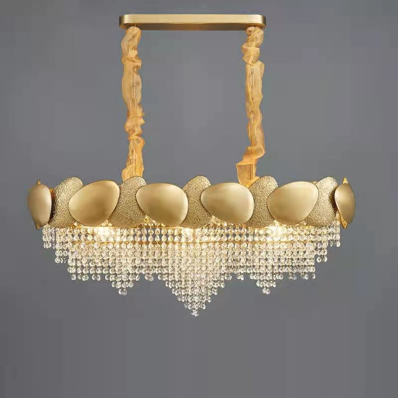Modern Italian Style Crystal Tassel Chandelier-MEET LIGHTING