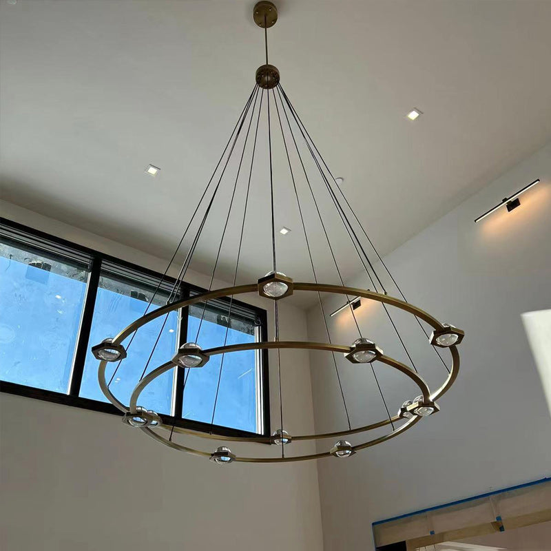 Ecbatant 2-Tier Round Chandelier 60"-MEET LIGHTING