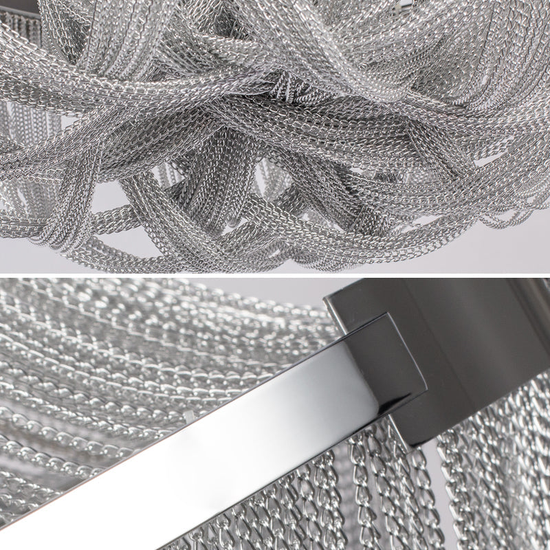 Eldorado Luxury Aluminum Chain Tassel Chandelier-MEET LIGHTING