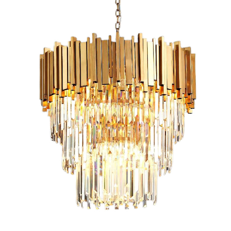 Elian Kaia Crystal Pendant Chandelier-MEET LIGHTING