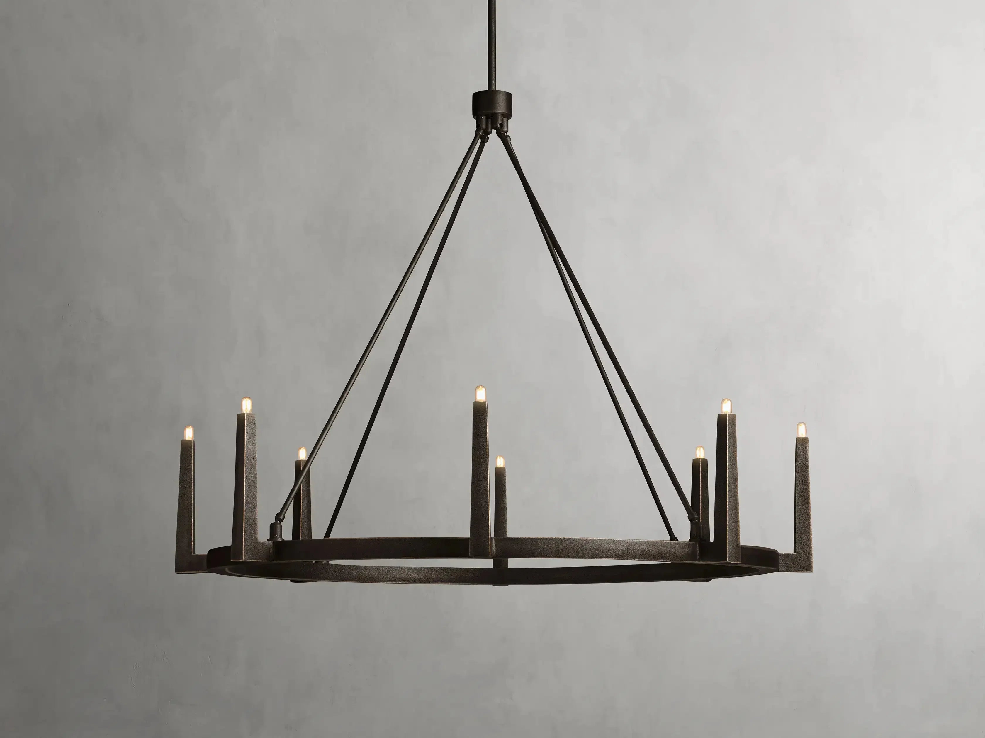 Emmet Round Chandelier 42''54''-MEET LIGHTING