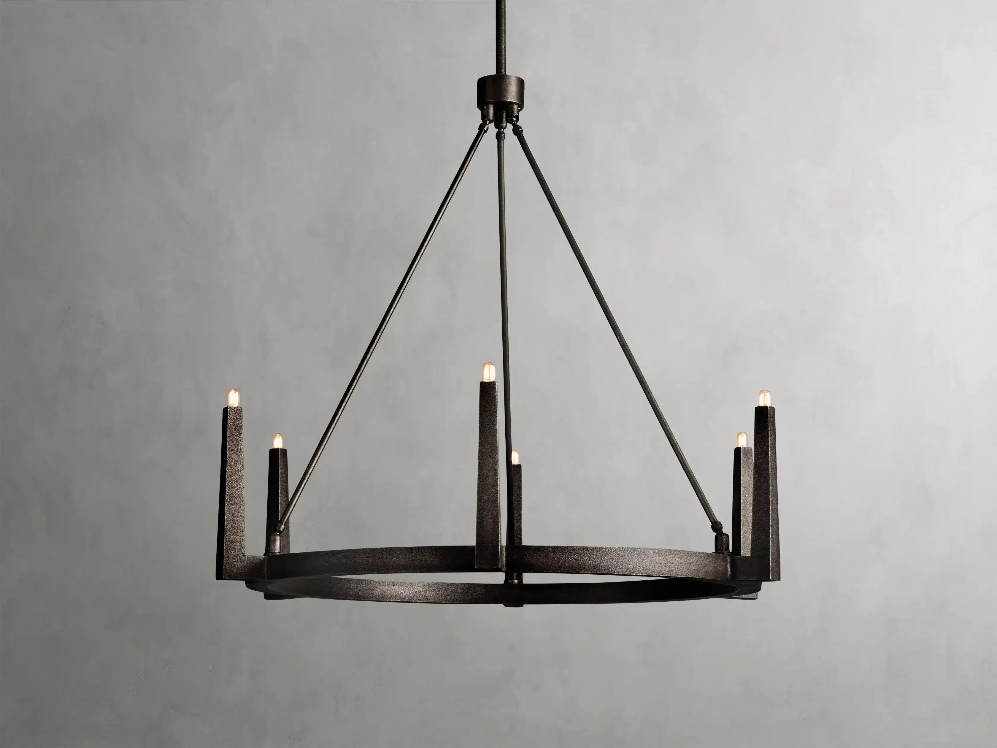 Emmet Round Chandelier 42''54''-MEET LIGHTING